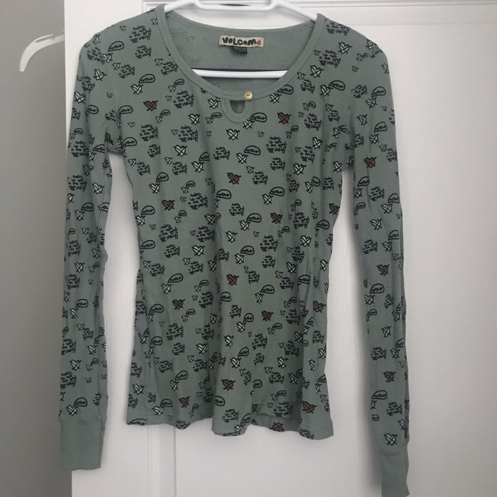 Volcom Waffle Knit Long Sleeve Shirt